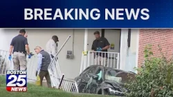 1 person dead after being hit by car that slammed into Boston hospital building
