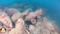 Roman shipwreck with hundreds of amphorae found off Sicily