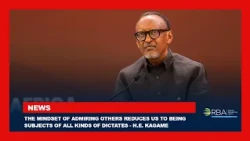 The mindset of admiring others reduces us to being subjects of all kinds of dictates - H.E. Kagame