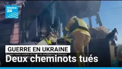 Guerre en Ukraine : deux cheminots tués dans une frappe russe contre un train de passagers