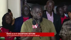 GAMBIA U17 RETURNS TO BANJUL