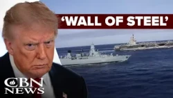 Trump Says Iran Is Trapped Behind a 'Wall of Steel'