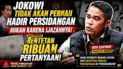 Jokowi Tidak Akan Hadir Persidangan Bukan Karena Ijazahnya! Tapi Karena Rentetan Ribuan Pertanyaan!