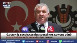 Fatih Kandemir Re-elected as Öz Gıda-İş Rize Branch President