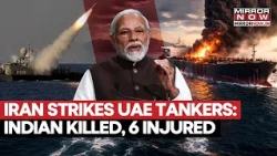 Indian Sailor Killed In Iran Missile Strike | Hormuz War Escalates As UAE Tankers Burn | Watch