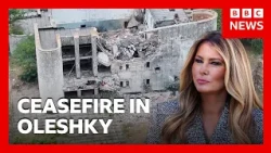 Russia and Ukraine praise surprise statement from US First Lady Melania Trump | BBC News