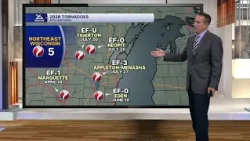 Warm, humid, hazy & a few storms