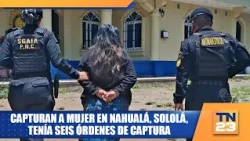Woman with six arrest warrants captured in Nahualá, Sololá