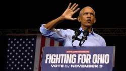 Obama campaigns for Democrats in Ohio and Michigan as early voting opens in several states