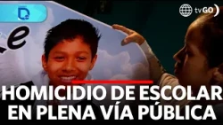 Killing of a school student in a public street | Domingo al Día | Peru