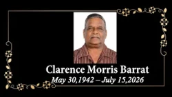 Death Announcement - Clarence Morris Barrat