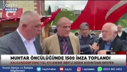 ROAD PROTEST IN KALKANDERE: 1500 SIGNATURES COLLECTED.