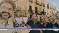 CERAMIC VASE DESTROYED BY VANDALS RESTORED ON VIA PEROLLO