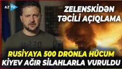 Rusiyaya son vaxtların ƏN BÖYÜK HÜCUMU – Leninqrad alovlar içində qaldı: Zelenski o hücumdan danışdı