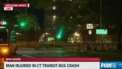 Motorcyclist seriously hurt after crash with CTtransit bus in New Haven