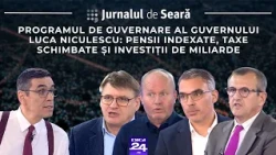 Jurnalul de seară. Programul de guvernare al Guvernului Luca Niculescu