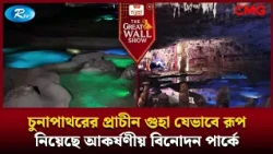 চুনাপাথরের প্রাচীন গুহা যেভাবে রূপ নিয়েছে আকর্ষণীয় বিনোদন পার্কে | The Great Wall Show Clips  | Rtv