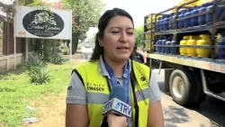 Road safety equipment is being distributed to drivers of cars and motorcycles in San Miguel