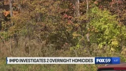 IMPD investigating after a pair of overnight homicides leave 2 men dead