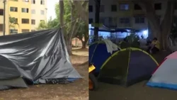 VIDEO | This is how families affected by the earthquake in Valle del Cauca are spending their nights