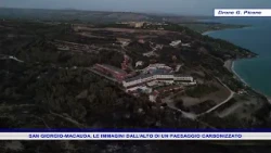 SAN GIORGIO MACAUDA, AERIAL FOOTAGE OF A CHARRED LANDSCAPE