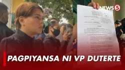 VP Sara, dumating sa QC RTC para magpiyansa sa kasong grave threats