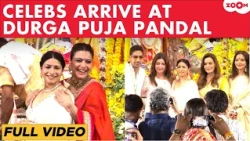 Durga Puja 2026:Kajol POSES with Sister Tanishaa,Neelam Kothari, Seema Sajdeh, Alvira & More Attend