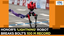 Honor Robot Beats Usain Bolt’s 100 M Record; ‘Lightning’ Clocks 9.32 Seconds | N18G | CNBC TV18