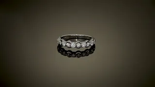 Raffinierter 0,5ct Diamant 9K Gold Ring, 1,81g