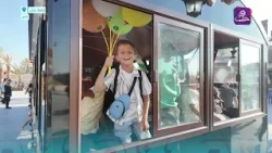 Trial run of a new tourist entertainment train launched around the Aleppo Citadel