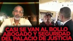 DISGRACEFUL SCENE AT THE SANTIAGO HALL OF JUSTICE