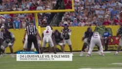 No.9 Ole Miss defeats No.24 Louisville 41-38 in season opener