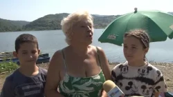 Bruski kotlić na plaži jezera Ćelije