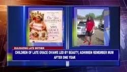 Children Of Late Grace Oviawe Led By Beauty, Aghimien Remember Mum After One Year