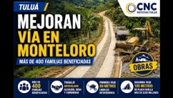 Road construction advances in Monteloro, Tuluá