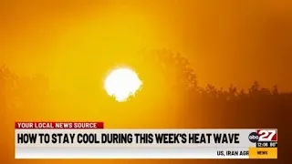 Heat wave expected to hit Central Pennsylvania this week