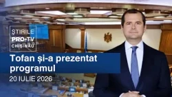 PRO TV News (5:00 PM) | TOFAN PRESENTED HIS GOVERNMENT PROGRAM | Moldova