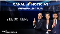 Primera emisión Canal 1 noticias | 1 de octubre