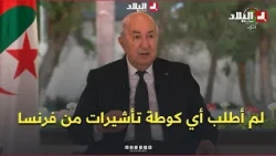President Tebboune: I did not request any visa quotas from France, nor did I ask for apologies or...