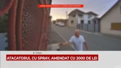 ATACATORUL CU SPRAY, AMENDAT CU 2000 DE LEI