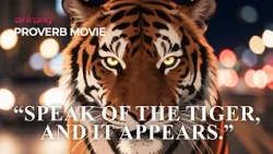 《arirang PROVERB MOVIE》: Speak of the tiger, and it appears. (호랑이도 제 말 하면 온다)