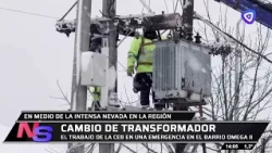 El trabajo de la CEB en medio de la intensa nevada en Bariloche