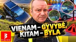 Vilniuje – dvi avarijos: vienam vairuotojui padėjo praeiviai, kitą pasitiko pareigūnai