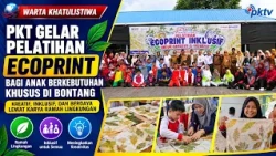 PKT Hosts Ecoprint Training for Children with Special Needs in Bontang