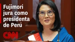 Keiko Fujimori sworn in as President of Peru and promises "method and discipline" in her first sp...