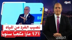 473 cubic meters of water per capita annually.. Egypt falls below the water scarcity line