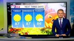 Sunshine continues the next few days as temperatures rise