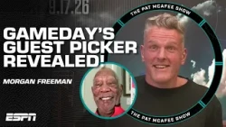 LEGENDARY GUEST PICKER‼️ Morgan Freeman is headed to College GameDay 🙌 | The Pat McAfee Show