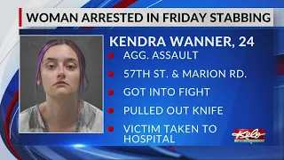 24-year-old in jail after stabbing a woman Friday