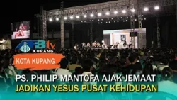 Ribuan Jemaat dari NTT dan Timor Leste Padati Stadion Oepoi Ikut KKR Ps.Philip Mantofa